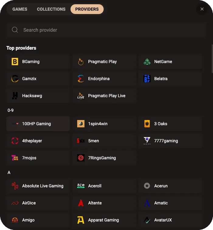 providers search