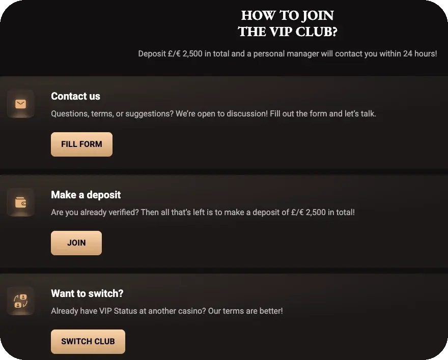 vip club join form